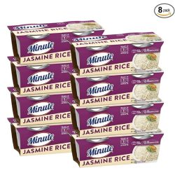 Minute Ready-to-Serve Jasmine Rice, Microwavable Rice Cups, 8.8-Ounce Cups (Pack of 8)